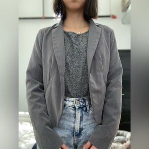 Papaya grey women suit jacket